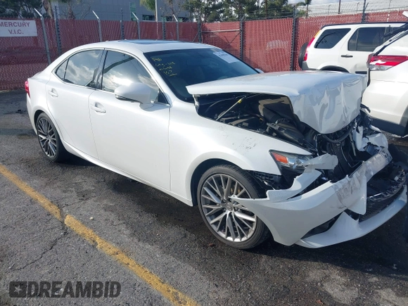 2014 Lexus IS 250 with VIN JTHBF1D26E5014745, listed as a IAAI auction lot 41490300 with Not Provided miles and . Bid and sale history available at DreamBid. Image 1.