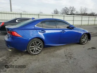 2017 Lexus IS with VIN JTHCM1D22H5024316, listed as a Copart auction lot 43528395 with 0 mi miles and Salvage Title. Bid and sale history available at carsss.com. Image 3.