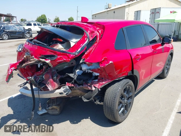 2024 Honda HR-V Sport with VIN 3CZRZ2H53RM728067, listed as a IAAI auction lot 42139736 with 24,451 mi miles and . Bid and sale history available at DreamBid. Image 4.