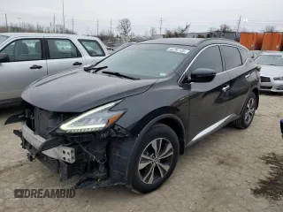 2019 Nissan Murano SL z VIN 5N1AZ2MS9KN130586, wystawiony jako Copart lot #44797135 z przebiegiem 89 995 mil mil oraz Szkoda całkowita • Salvage title. Historia ofert i sprzedaży dostępna na DreamBid. Obrazek 1.