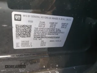 2022 Chevrolet Blazer RS z VIN 3GNKBKRSXNS231658, wystawiony jako Copart lot #41759075 z przebiegiem 52 149 mil mil oraz Szkoda całkowita • Salvage title. Historia ofert i sprzedaży dostępna na DreamBid. Obrazek 13.