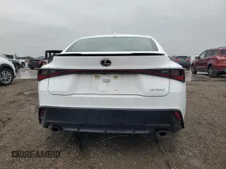 2023 Lexus IS 350 F Sport with VIN JTHGZ1B28P5063979, listed as a Copart auction lot 88964555 with 35,275 mi miles and Salvage title. Bid and sale history available at DreamBid. Image 6.