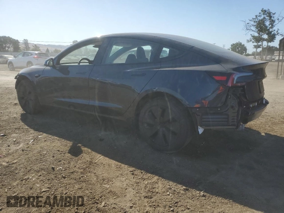 2025 Tesla Model 3 Long Range with VIN 5YJ3E1EA4SF978477, listed as a Copart auction lot 58525905 with 1,531 mi miles and Salvage title. Bid and sale history available at DreamBid. Image 2.