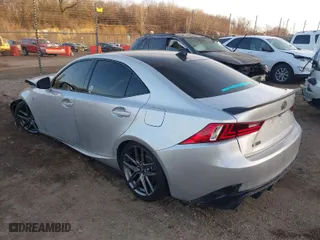 2016 Lexus IS 350 with VIN JTHCE1D21G5011584, listed as a IAAI auction lot 41527807 with 129,364 mi miles. Bid and sale history available at carsss.com. Image 3.