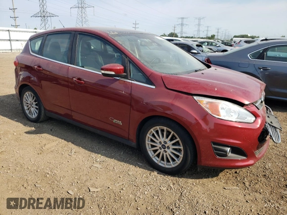 2013 Ford C-Max Energi SEL with VIN 1FADP5CU3DL520955, listed as a Copart auction lot 65152994 with 89,515 mi miles and Salvage Title. Bid and sale history available at carsss.com. Image 4.
