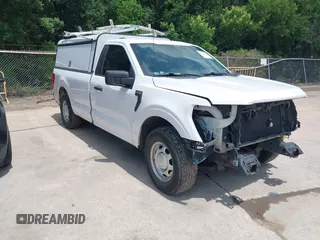 2021 Ford F-150 XL with VIN 1FTMF1CB2MKD85770, listed as a IAAI auction lot 42175883 with 129,366 mi miles and . Bid and sale history available at DreamBid. Image 1.