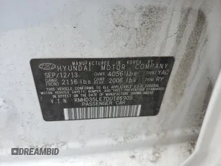 2013 Hyundai Elantra GT with VIN KMHD35LE7DU146905, listed as a Copart auction lot 69042094 with 0 mi miles and Salvage Title. Bid and sale history available at carsss.com. Image 12.
