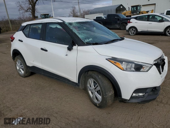 2019 Nissan Kicks S with VIN 3N1CP5CU8KL505538, listed as a Copart auction lot 80825934 with 88,022 mi miles and Salvage Title. Bid and sale history available at DreamBid. Image 4.