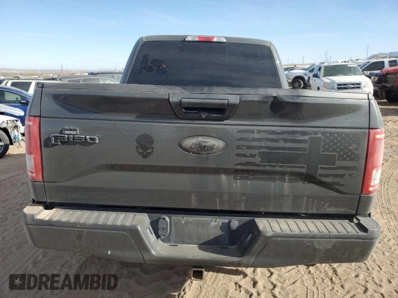 2017 Ford F-150 XL with VIN 1FTEW1EPXHKD42216, listed as a Copart auction lot 49126635 with 84,504 mi miles and Salvage Title. Bid and sale history available at carsss.com. Image 6.