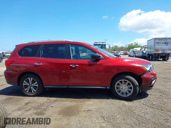 2018 Nissan Pathfinder SV with VIN 5N1DR2MM2JC640660, listed as a IAAI auction lot 41755834 with 76,801 mi miles and . Bid and sale history available at DreamBid. Image 13.