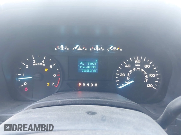 2020 Ford F-150 XL with VIN 1FTFX1E43LFA58449, listed as a IAAI auction lot 41769410 with 74,165 mi miles. Bid and sale history available at carsss.com. Image 7.