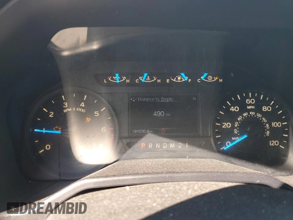 2017 Ford F-150 XL with VIN 1FTEX1CF8HKC27458, listed as a Copart auction lot 48112715 with 191,000 mi miles and Salvage Title. Bid and sale history available at carsss.com. Image 9.