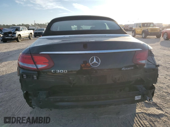 2018 Mercedes-Benz C 300 with VIN WDDWK4KB5JF703883, listed as a Copart auction lot 82379194 with 40,344 mi miles and Salvage title. Bid and sale history available at DreamBid. Image 6.