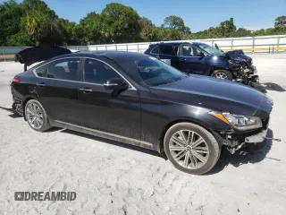 2018 Genesis G80 3.8L with VIN KMHGN4JE3JU238836, listed as a Copart auction lot 61875284 with 118,009 mi miles and Non Repairable. Bid and sale history available at carsss.com. Image 4.
