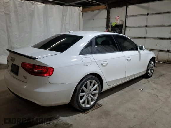2013 Audi A4 Premium Plus with VIN WAUFFAFL8DN038341, listed as a Copart auction lot 43760185 with 143,668 mi miles and Salvage Title. Bid and sale history available at carsss.com. Image 3.