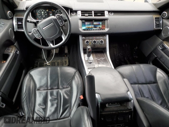2017 Land Rover Range Rover Sport HSE with VIN SALWR2FK1HA673690, listed as a Copart auction lot 50484525 with 123,544 mi miles and Salvage Title. Bid and sale history available at carsss.com. Image 8.