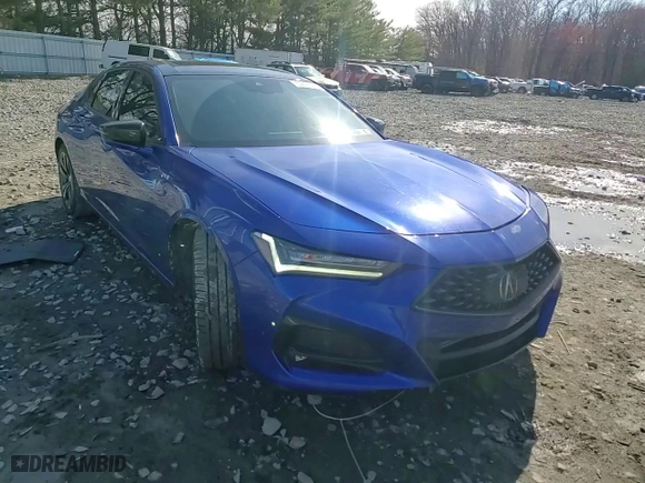 2021 Acura TLX w/A-Spec Package with VIN 19UUB5F56MA013302, listed as a Copart auction lot 50622565 with 47,059 mi miles and Salvage Title. Bid and sale history available at carsss.com. Image 10.