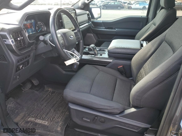 2022 Ford F-150 XL with VIN 1FTFW1E84NKF01787, listed as a Copart auction lot 48743305 with 44,752 mi miles and Salvage Title. Bid and sale history available at carsss.com. Image 7.