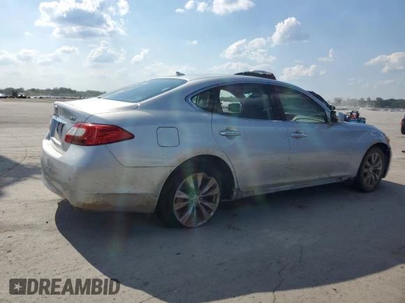 2013 Infiniti M with VIN JN1BY1AP5DM512633, listed as a Copart auction lot 63625755 with 102,190 mi miles and Salvage title. Bid and sale history available at DreamBid. Image 3.