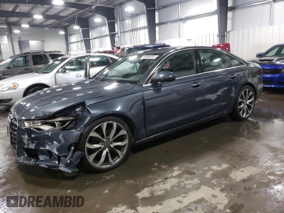 2015 Audi A6 2.0T Premium Plus with VIN WAUGFAFC6FN021352, listed as a Copart auction lot 40099263 with 54,383 mi miles. Bid and sale history available at carsss.com. Image 1.