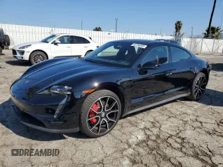 2024 Porsche Taycan 4S with VIN WP0AB2Y10RSA35990, listed as a Copart auction lot 44156355 with 5,157 mi miles and Salvage title. Bid and sale history available at DreamBid. Image 1.