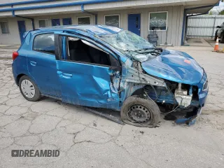 2019 Mitsubishi Mirage ES z VIN ML32A3HJ6KH009992, wystawiony jako Copart lot #55394765 z przebiegiem 26 158 mil mil oraz Szkoda całkowita • Salvage title. Historia ofert i sprzedaży dostępna na DreamBid. Obrazek 4.