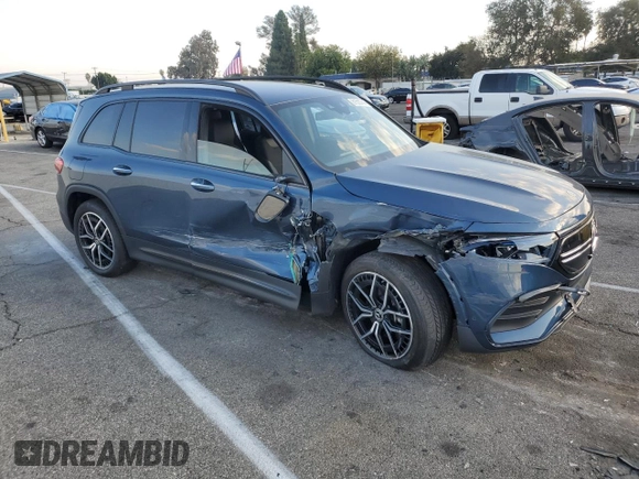 2023 Mercedes-Benz EQB 250+ z VIN W1N9M0CB3PN046548, wystawiony jako Copart lot #81553744 z przebiegiem 7 490 mil mil oraz Szkoda całkowita • Salvage title. Historia ofert i sprzedaży dostępna na DreamBid. Obrazek 4.