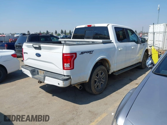 2015 Ford F-150 XLT with VIN 1FTEW1EP0FFA16253, listed as a IAAI auction lot 41852006 with 313,018 mi miles. Bid and sale history available at carsss.com. Image 4.