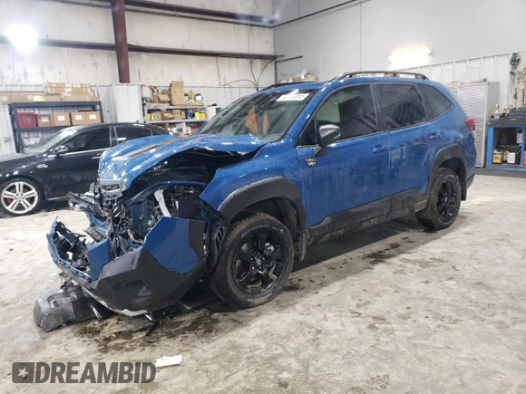 2024 Subaru Forester Wilderness with VIN JF2SKAJC8RH505754, listed as a Copart auction lot 43764855 with 14,616 mi miles and Salvage Title. Bid and sale history available at carsss.com. Image 1.