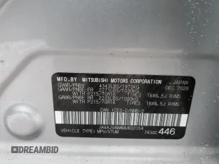 2021 Mitsubishi Outlander Sport SE with VIN JA4AJVAW4MU602054, listed as a Copart auction lot 48551485 with 65,075 mi miles and Salvage title. Bid and sale history available at DreamBid. Image 14.