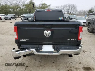 2021 Ram 1500 Big Horn with VIN 1C6SRFBT4MN626238, listed as a Copart auction lot 44009685 with 46,895 mi miles and Salvage Title. Bid and sale history available at carsss.com. Image 6.