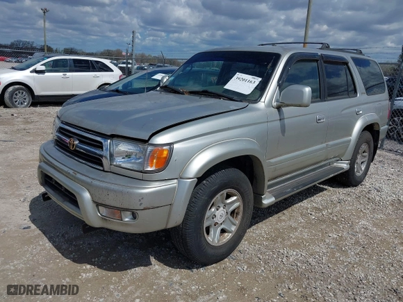 2000 Toyota 4Runner Limited with VIN JT3HN87R0Y9037357, listed as a IAAI auction lot 39201163 with 166,431 mi miles. Bid and sale history available at carsss.com. Image 2.