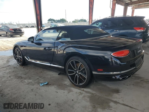 2022 Bentley Continental GT GT V8 with VIN SCBDG4ZGXNC093834, listed as a Copart auction lot 53644245 with 6,578 mi miles and Salvage Title. Bid and sale history available at DreamBid. Image 2.