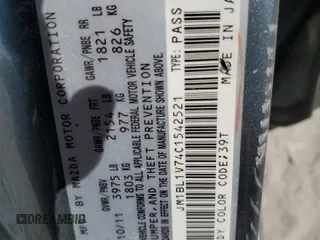 2012 Mazda 3 i Touring with VIN JM1BL1V74C1542521, listed as a Copart auction lot 53420775 with 236,330 mi miles and Salvage Title. Bid and sale history available at carsss.com. Image 12.