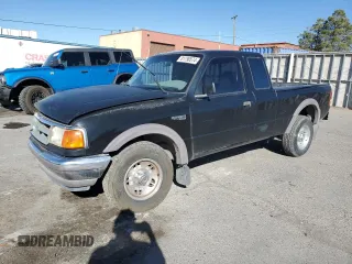 1997 Ford Ranger XLT with VIN 1FTCR15X2VPA50685, listed as a Copart auction lot 81790574 with 128,458 mi miles and Salvage Title. Bid and sale history available at carsss.com. Image 1.