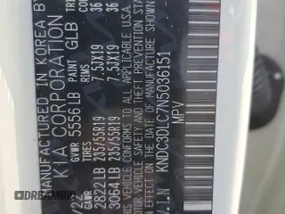 2022 Kia EV6 Wind z VIN KNDC3DLC7N5036151, wystawiony jako Copart lot #53167575 z przebiegiem 71 258 mil mil oraz Szkoda całkowita • Salvage title. Historia ofert i sprzedaży dostępna na DreamBid. Obrazek 13.