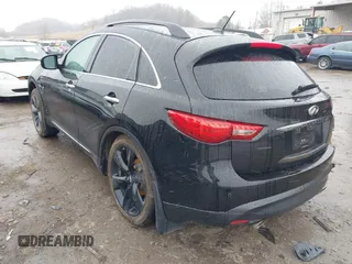 2017 Infiniti QX70 with VIN JN8CS1MW0HM415145, listed as a IAAI auction lot 41557578 with 42,502 mi miles and . Bid and sale history available at DreamBid. Image 3.