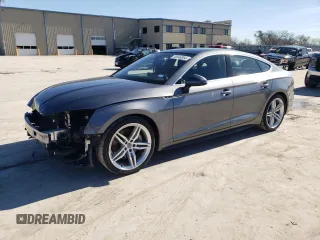 2018 Audi A5 Sportback Premium Plus with VIN WAUENCF53JA066286, listed as a Copart auction lot 39546854 with 52,596 mi miles. Bid and sale history available at carsss.com. Image 1.