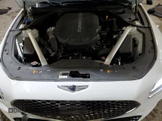 2023 Genesis G70 3.3T with VIN KMTG54TE3PU134147, listed as a Copart auction lot 61597955 with 9,863 mi miles and Salvage title. Bid and sale history available at DreamBid. Image 11.