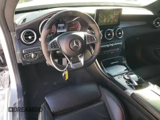 2017 Mercedes-Benz C 63 S AMG with VIN WDDWJ8HB4HF471689, listed as a Copart auction lot 87225834 with 77,678 mi miles and Salvage Title. Bid and sale history available at carsss.com. Image 8.