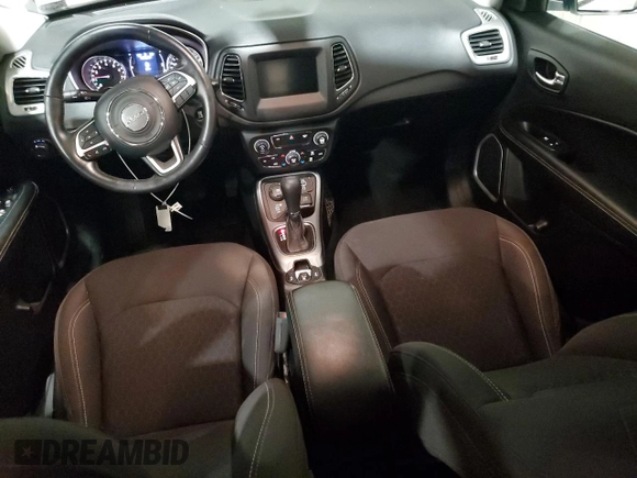 2019 Jeep Compass Sport with VIN 3C4NJDAB2KT598513, listed as a Copart auction lot 83871674 with 65,193 mi miles and Salvage title. Bid and sale history available at DreamBid. Image 8.