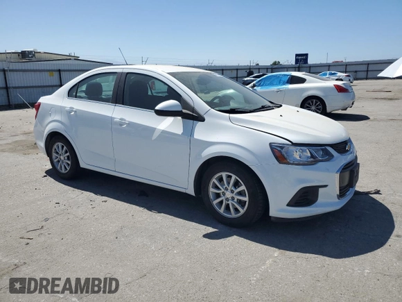 2018 Chevrolet Sonic LT with VIN 1G1JD5SGXJ4114333, listed as a Copart auction lot 60849815 with 44,074 mi miles and Salvage title. Bid and sale history available at DreamBid. Image 4.