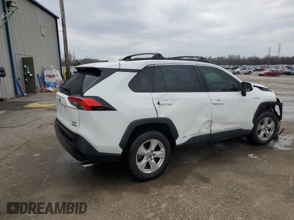 2021 Toyota RAV4 Hybrid XLE with VIN 2T3RWRFV7MW114611, listed as a Copart auction lot 48426295 with 76,436 mi miles and Salvage Title. Bid and sale history available at carsss.com. Image 3.