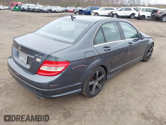 2011 Mercedes-Benz C 300 Sport with VIN WDDGF8BBXBR176410, listed as a IAAI auction lot 41999690 with 187,506 mi miles and . Bid and sale history available at carsss.com. Image 4.