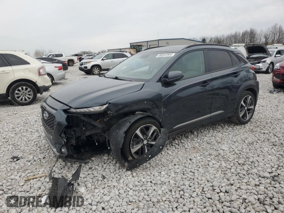 2018 Hyundai Kona Limited with VIN KM8K33A54JU088391, listed as a Copart auction lot 80544904 with 0 mi miles and Clean Title. Bid and sale history available at carsss.com. Image 1.