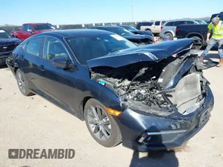 2019 Honda Civic Sedan EX with VIN JHMFC1F31KX005256, listed as a IAAI auction lot 41765551 with 80,897 mi miles. Bid and sale history available at carsss.com. Image 1.