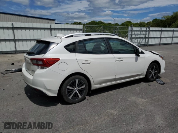 2020 Subaru Impreza Premium with VIN 4S3GTAV64L3711146, listed as a Copart auction lot 57471335 with Not provided miles and Salvage title. Bid and sale history available at DreamBid. Image 3.