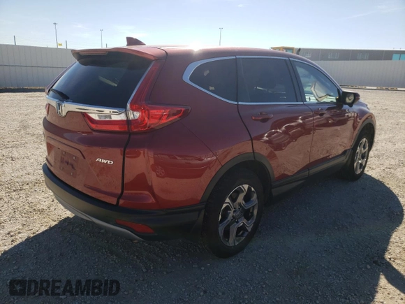 2018 Honda CR-V EX-L with VIN 2HKRW2H89JH110352, listed as a Copart auction lot 60440952 with 91,859 mi miles. Bid and sale history available at carsss.com. Image 4.