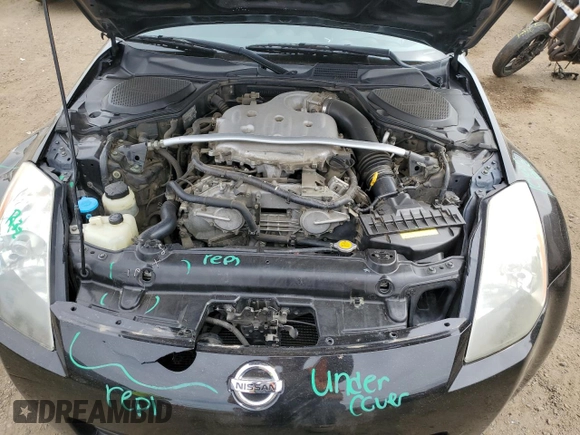 2004 Nissan 350Z Touring with VIN JN1AZ34E04T063110, listed as a Copart auction lot 50124855 with 142,383 mi miles and Salvage Title. Bid and sale history available at carsss.com. Image 11.