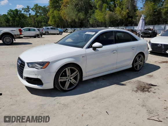 2016 Audi A3 2.0T Premium Plus with VIN WAUJ8GFF7G1024704, listed as a Copart auction lot 50604595 with 101,319 mi miles and Salvage Title. Bid and sale history available at carsss.com. Image 1.